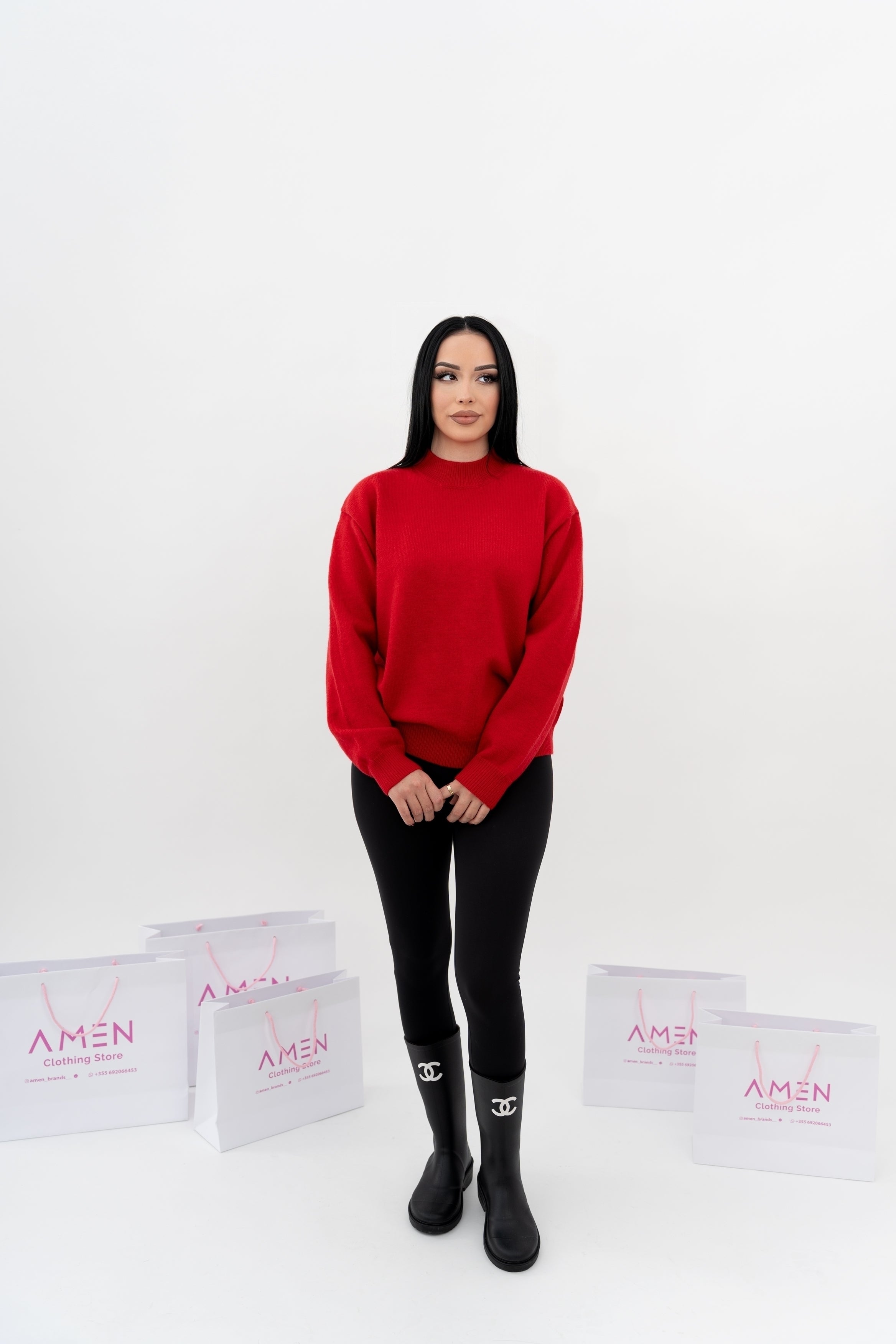 Bluze me Shkrim në Pjesën e Pasme